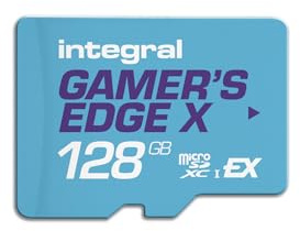 Integral Scheda Micro SD Express Edge X da 128 GB per Nintendo Switch 2, fino a 890 MB/s in lettura, 550 MB/s in scrittura, video 4K, A1, NVMe PCIe, giochi ad alta velocità, riduzione dei tempi di