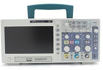 ZKLGS Osciloscopio Digital Osciloscopio Digital 200 MHz Ancho de Banda 2 Canales PC USB LCD Osciloscopio portátil Herramientas eléctricas