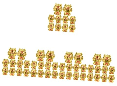 Angoily 50 Pièces Pendentifs Dragon Chinois Ornements Suspendus Nouvel An Chinois Accessoires DIY pour Décoration Festive et