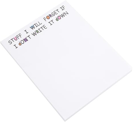 Asyduey Lustige Haftnotizen, To-Do-Liste, Notizblock, Lustiges Briefpapier, Bürobedarf, Notizbuchetiketten, Schreibtisch-Haftnotizen, 50 Seiten, Langlebig, Einfach zu Verwenden, A