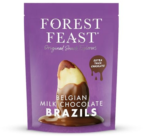 FOREST FEAST Belgian Chocolate Brazil Nuts (Milk Chocolate Covered Brazil Nuts 1kg)