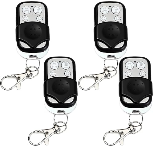 4 apriscatole da garage con telecomando, telecomando senza fili, porta del garage, 433 MHz, universale, per cancello del garage telescopico, apriporta del garage antifurto