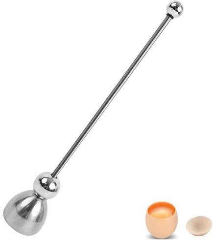 Stainless Steel Egg Shell Remover, Egg Cracker Tool for Soft Boiled Eggs | Easy Egg Opening Tool with Stainless Steel Design for Removing Shells Cleanly, Ideal for Breakfast and Kitchen Use