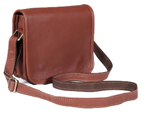 Kleine Umhängetasche aus echtem Leder, für iPad/Tablet, Vintage, 11,5 Zoll (27,9 cm) iPad Pro für Damen und Herren