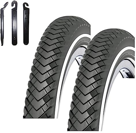 2 x Rexway Conejo 03 Pannenschutz Fahrradreifen Schwarz mit Reflex 47-622 (28 x 1,75) inkl. maxxi4you Reifenheber