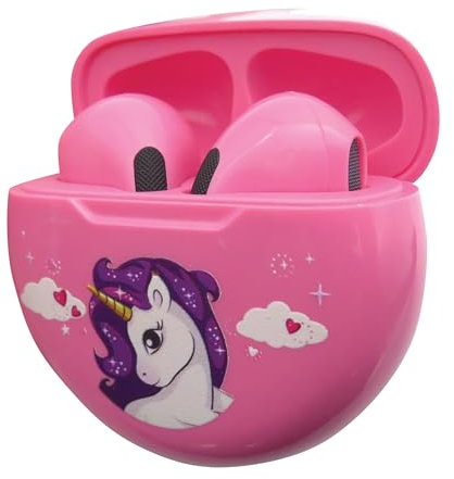 Lexibook, Licorne, Ecouteurs sans Fil, Bluetooth avec Micro et Bouton de contrôle, Batterie Rechargeable Longue durée, HPBT05UNI