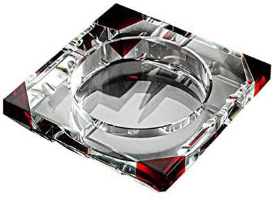 WANWEN Aschenbecher Kristallglas Deckelloser Aschenbecher Outdoor Home Couchtisch Büro Desktop Dekoration Transparenter Aschenbecher Rauchaschenbecher,I Little Surprise