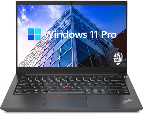 Lenovo ThinkPad E14 Gen 5 Ordinateur portable professionnel, écran FHD+ de 14, AMD Ryzen 7 7730U (Beat i7-1255U), 16 Go de RAM, 512 Go SSD, lecteur FP, clavier rétroéclairé, HDMI, RJ45, Wi-Fi 6