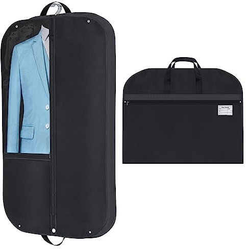 YYDSLEE Anzugtasche 110x60x10 cm Faltbar Premium Kleidertasche Atmungsaktiver Kleidersack Anzug mit Tragegriff Reise Kleidersäcke für Anzug Vollkleid mit Reißverschluss Oxford-Stoff kleiderschutzhülle