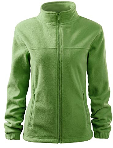 DELUNO Weis Damen Outdoor Fleecejacke - Aussenseite mit Anti-Pilling - Neu - Rot Blau Grau Weis - XS S M L XL XXL (504-XL-Erbsen)