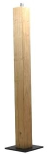 Feuersäule Gartenfackel Eichenbalken Holz Terrassenfackel Ölfackel Öllampe Gartenlicht Feuerbalken (100cm) (Natur, 100 cm)