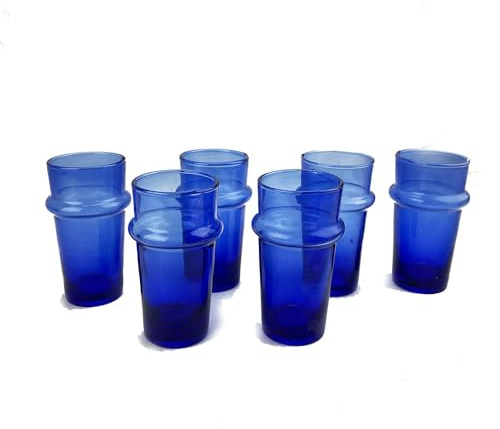 ARTIGIANATO VULCANO Lot de 6 verres marocains berbères