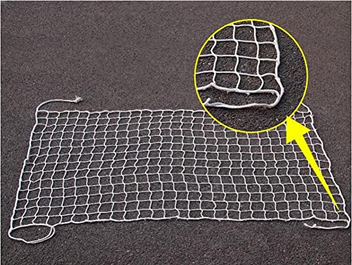 BZPOVB Sicherheitsseilnetz Für Etagenbett, Schutznetz Für Kinder- Und Babygeländer, Zaunnetz Für Sportstadien Im Freien, Knotenloses Golf-Backstop-Netz(Size:1Mx2M,Color:Weiß)