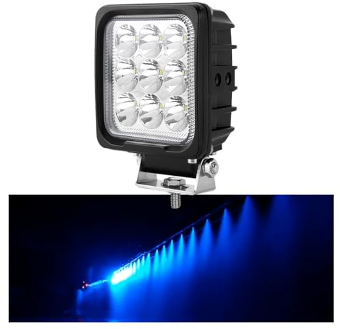 Hooma 27W Led Arbeitsscheinwerfer Blau 12v für Bauernhof Sprayer 2160 Lumen IP67 wasserdicht