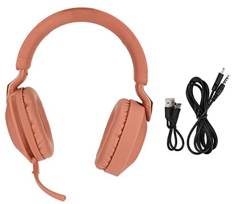 BONKZEBU Casque de Jeu Bluetooth Interface Pliable de Type C sans Fil Bluetooth 5.1 Casque Filaire Stéréo Double Mode avec Microphone Casque de Jeu sans Fil (Rouge)