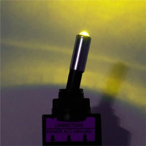 1 STÜCKE ASW-15D 12 V 20A Auto Auto LED-Licht Kippschalter Wippschalter 3Pin SPST ON/OFF Verkäufe for Fahrzeuge(Yellow)