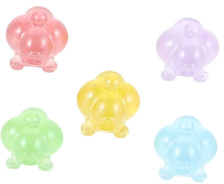 UKCOCO 5pcs Glow Dark Gourd Carriage Miniaturized Figurines Thanksgiving Figurines Fairy Garden Supplies Fall Decorations