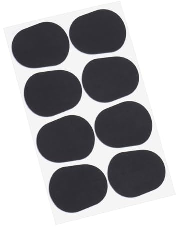 Silikon Klarinettenkissen Schwarz 0, 8mm, 16 Stück Ersatzpads | Klarinette und Oboe, Geruchsneutral, zur Ablösung Verschlissener Klangloch Punkte