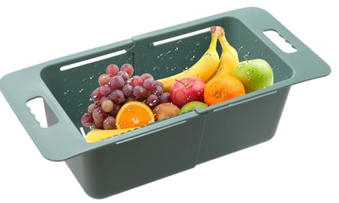 Colador Sobre Fregadero | Escurridor Retráctil | Canasta Escurridora Para Frutas | Para Tomates Frutas Pasta Verduras Alimentos Cocina Congelador Fregadero Hogar