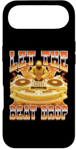 Disque de Jockey DJ Discjockey Plateau tournant années 90 Let The Beat Drop Coque pour iPhone Air