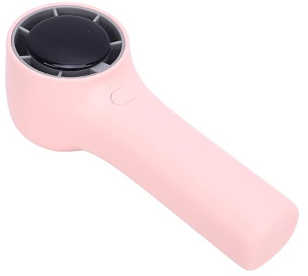 Jectse Ventilador Portátil de Mano, Ventilador Recargable Ajustable USB Tipo C de 5 Velocidades para Actividades Al Aire Libre, Batería de 3000mAh (Rosado)
