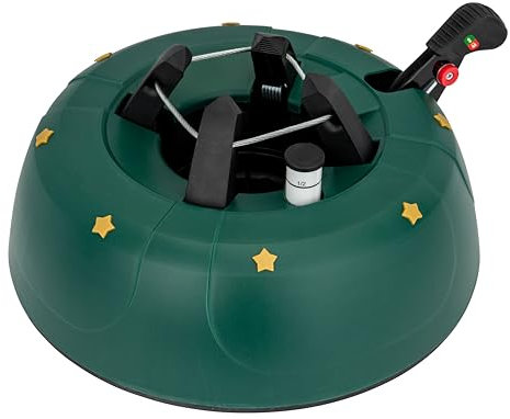 Star-Max Christbaumständer by F-H-S, Start 1, Modell 2019, für Baumhöhe 2,0m, Weihnachtsbaumständer mit Fuhebelfunktion und Einseiltechnik, grün