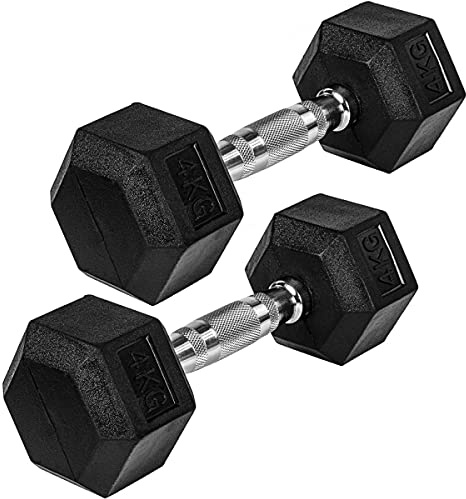 MOVIT Hexagon Kurzhanteln 2er Set, 4 – 60 kg
