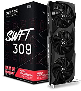 XFX Speedster SWFT309 AMD Radeon RX 6700 XT Core Gaming Grafikkarte mit 12 GB GDDR6 HDMI 3xDP, AMD RDNA 2 RX-67XTYJFDV