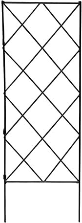 Taloit Gartenspalier, 3 Stück, faltbarer Pflanzenbogen, Klettergitterrahmen, Gartenblumenpflanzen-Wachstumsstütze, Metall, Eisen-Rankgitter, Wand, schwarz, für Reben, Kletterpflanzen