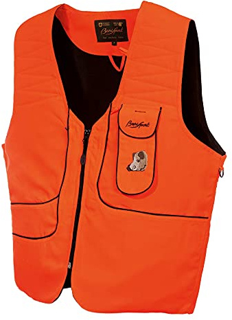 BENISPORT Chaleco fosforito Short - chaleco de alta visibilidad de caza color naranja (4XL)