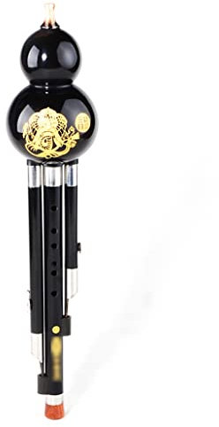 Mobkid Hulusi Musikinstrumente Ebenholz Hulusi C Key Musikinstrumente Professionelles Spielen Von Musikinstrumenten Für Anfänger (Color : Yellow, Size : 40cm)