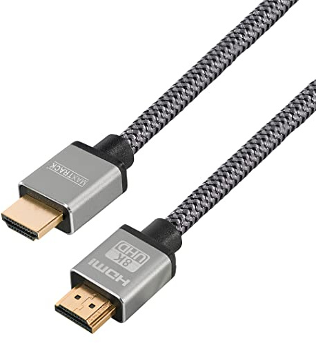 Maxtrack Câble HDMI 2.1 haute vitesse 8K @ 60Hz / 4K @ 120Hz 3m TV Gaming Blueray