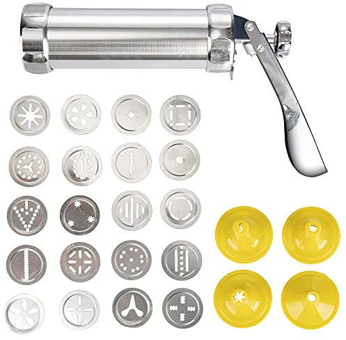 Galileo 5910659 SìChef Siringa per Biscotti in Alluminio 20 trafile 4 beccucci