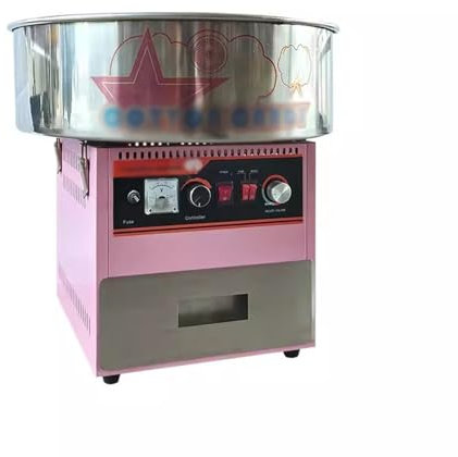 WAOCEO Cotton candy machine Small Desktop Cotton Candy Machine Commercial Electric Fully Automatic Fancy Stainless Steel Cotton Candy Machine Cotton Candy Makers