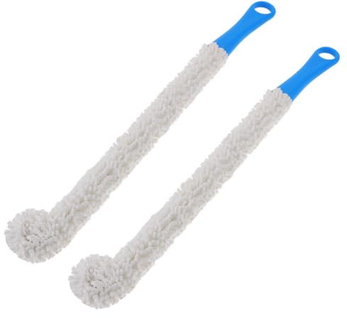 Luxshiny 2 Piezas Cepillo Limpiador De Decantadores Cepillo para Decantador De Vino Mango Flexible Herramienta De Limpieza para Botella De Vino Suave para Lavado De Copas y Limpieza De
