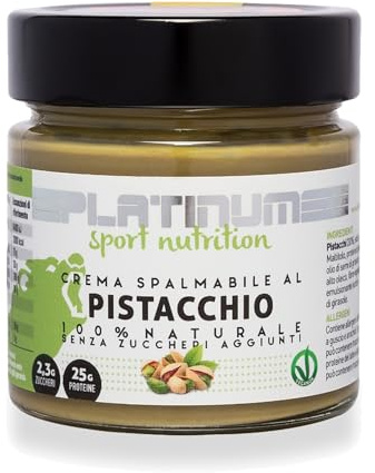 CREMA PROTEICA SPALMABILE PISTACCHIO. Vegana. Formato da 250g.
