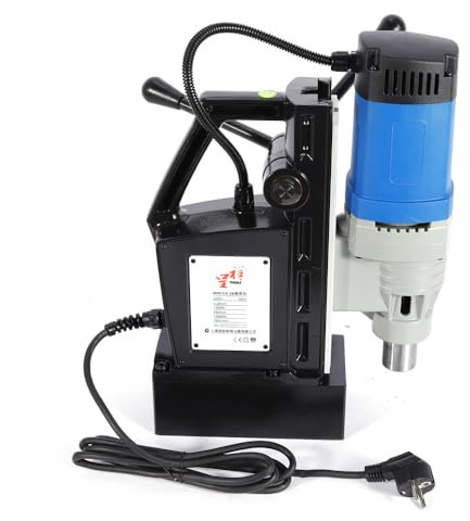 Trapano magnetico 28 mm – Trapano magnetico 300 giri/min – Forza magnetica 1380 N – Unità di foratura magnetica portatile MT3 per lavorazione dei metalli – Trapano a nucleo 1680 W