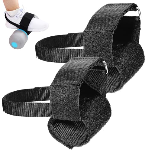 Yardwe Adjustable Ankle Weight Straps for Fitness Leg and Tibialis Training with Secure Closure Dumbbell Attachment for Feet and Home Gym Workouts