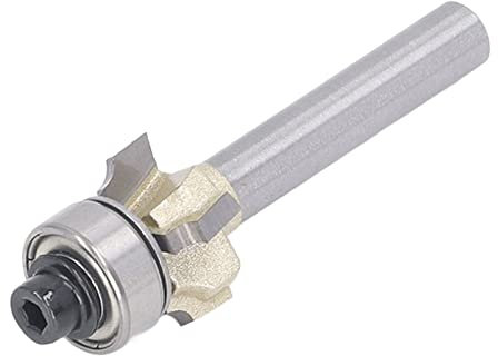 Punta per Fresa Rotonda Punta per Bordo Arrotondato Strumento per Smussare la Lavorazione del Legno per Accessori Professionali con Gambo 1/4 di Pollice per Mobili