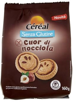 Céréal Biscotti Senza Glutine Ceral Cuor Di Nocciola, 160g