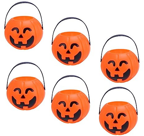 Abaodam Stk Halloween-Eimer- Kürbis Süßes oder Saures Eimer Abschlussball Requisiten Kürbisse halloween mitgebsel halloween oblaten Eimer für Halloween Halloween- -Requisiten