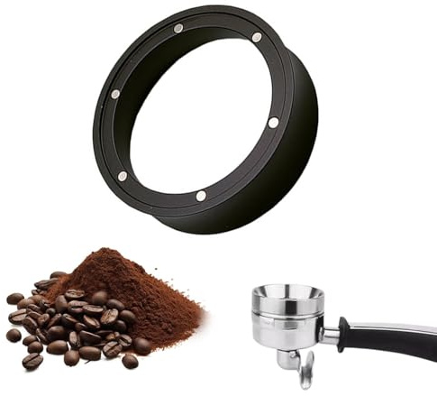 MSIHEY Dosierring 58mm, Kaffeedosierring Wiederverwendbar, Magnetisch Dosiertrichter, Passend für 58 mm Kaffee-Siebträger zum Präzisen Einfüllen von Gemahlenem Kaffee