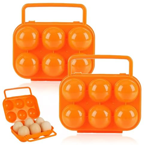 Portauova in Plastica Portatile - Portauova da Trasporto, Porta Uovo per Frigorifero, Uovo di Plastica Vuoto Grande - La Soluzione Perfetta per il Trasporto e la Conservazione delle Tue Uova