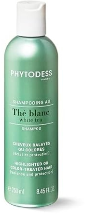 Shampooing au Thé Blanc - Soin Cheveux Balayés ou Colorés 250ml - Éclat, Protection et Préservation de la Couleur