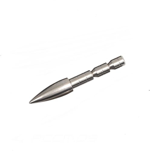 24 Stück Rostfreier Stahl Bullet Pfeilspitzen 80 100 120 150 170 200 Grain für ID 4,2 mm Pfeilschaft, Pfeilkopf Spitze Bogenschießen DIY Pfeile Zubehör