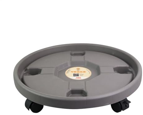 Plant Stand With Wheels, Heavy Duty Rolling Plant Stand, Plant Pot Round Wheels Mover Trolley Caddy Garden Plate Stand, Multipurpose Pallet Trolley Flower Pot Rack On Rollers For Home Garden