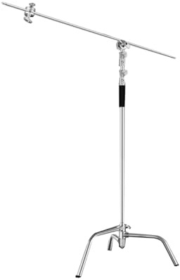Supporti C Con Braccio A Braccio, Altezza Regolabile 150-330 Cm, Supporto For Luci Fotografiche Da 20 Kg, For Faretti Da Studio, Softbox