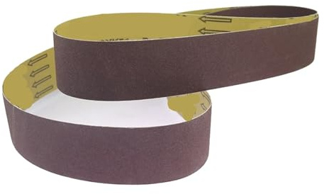 Lija Madera 5 piezas de banda lijado óxido aluminio 610-2000 mm for pulir madera y metal, accesorios for amoladora(P800,2000x50mm)
