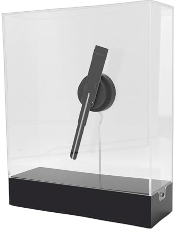 Bewinner Pantalla de Ventilador Publicitario con Holograma 3D de 18 Cm, Proyector Holográfico de Escritorio WiFi con 80 LED, Resolución de 298x298 para Eventos en Tiendas, Bares,