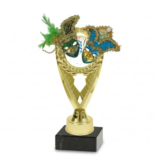 Generico Trofeo di Carnevale Decorativo – Coppa Premio per Sfilate, Feste in Maschera, Gare e Concorsi – Idea Regalo Carnevale per Scuole, Eventi e Manifestazioni